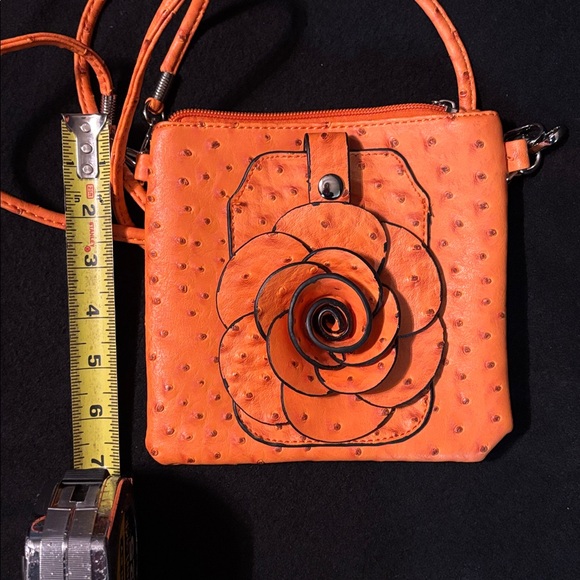 Orange crossbody bag - Picture 5 of 6